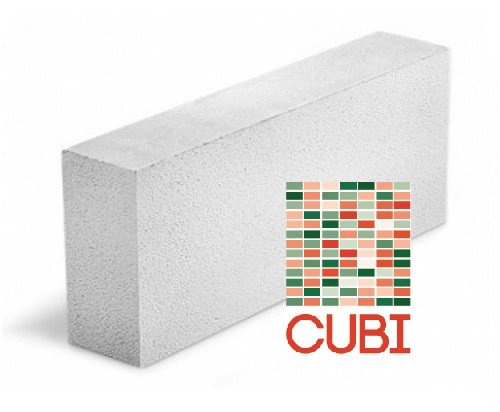Газобетонный блок CUBI D600 B3,5 F100 625х250х100 ровный